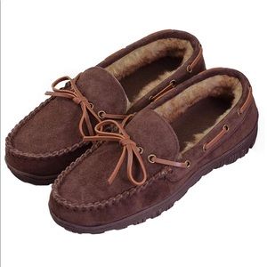 Vlly Mens Microsuede Slip On Moccasin Slippers